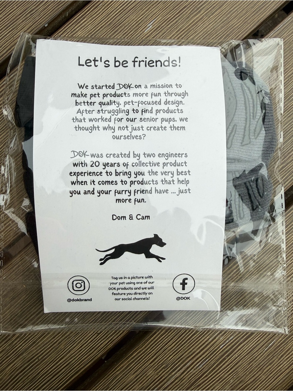 DOK Dog Socks Non Slip Senior Dog Grip Socks Adjustable Pet Booties Set